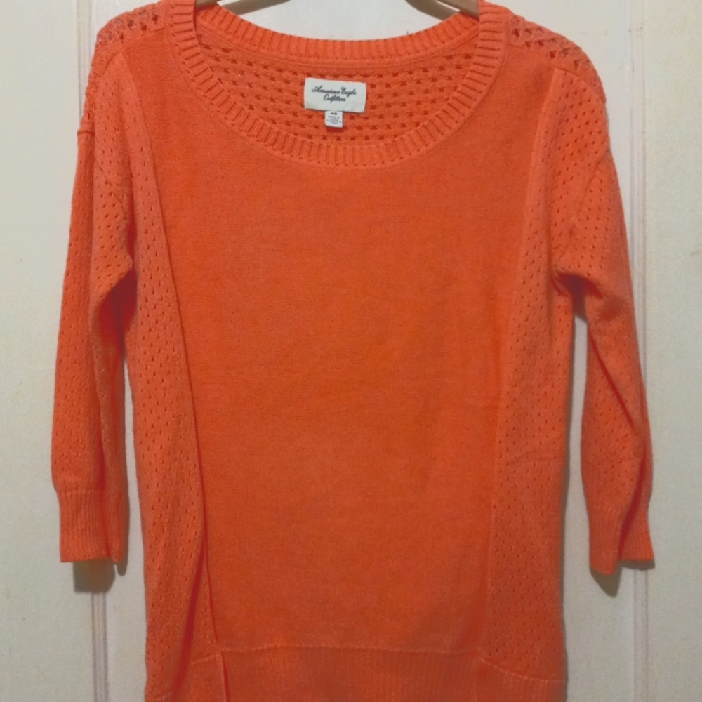 American Eagle Outfitters Pretty Soft-knit Top, M, 25" Long, 3/4 Sleeves